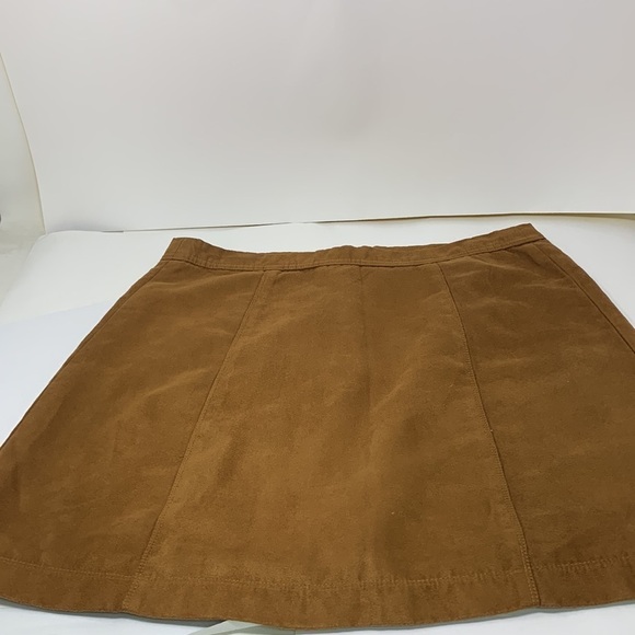 Hollister Brown suede Mini Skirt womens Juniors size 9 - Picture 7 of 11